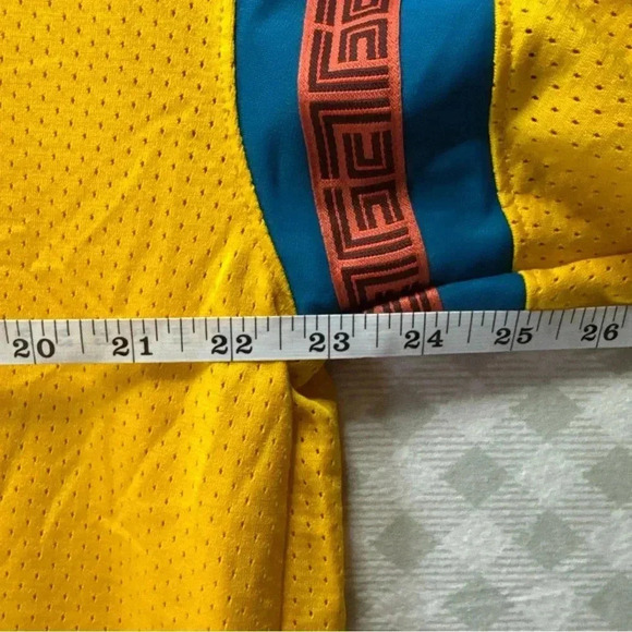 Nike Giannis Basketball Mesh 1/4 Zip Shirt Dri-Fit Yellow Men's Large - Picture 4 of 7